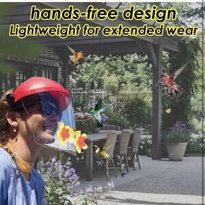 Hummingbird Feeder Helmet | Hands-Free Bird Feeder for Adults New